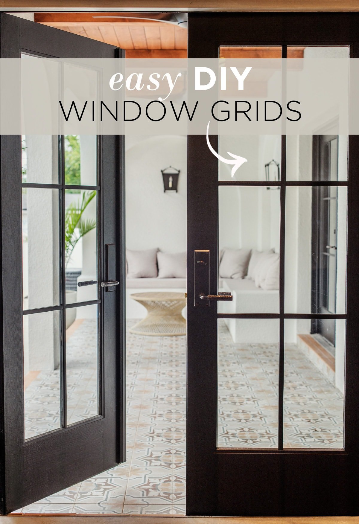 easy diy window grids tutorial