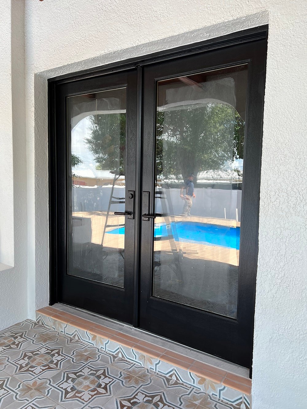 sherwin williams tricorn black french doors 