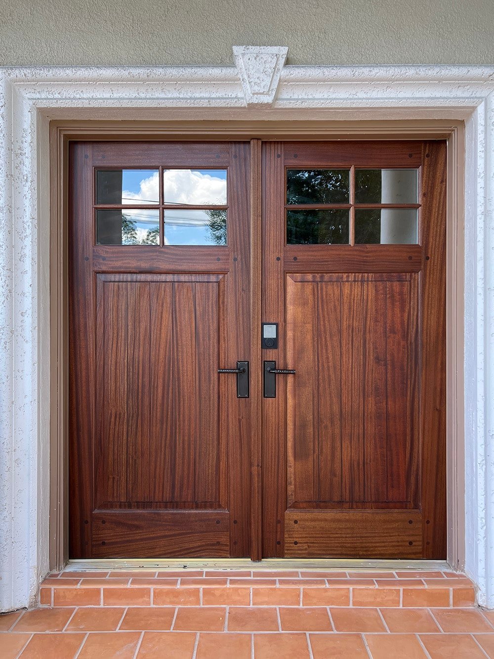 simpson nantucket series sapele mahogany door