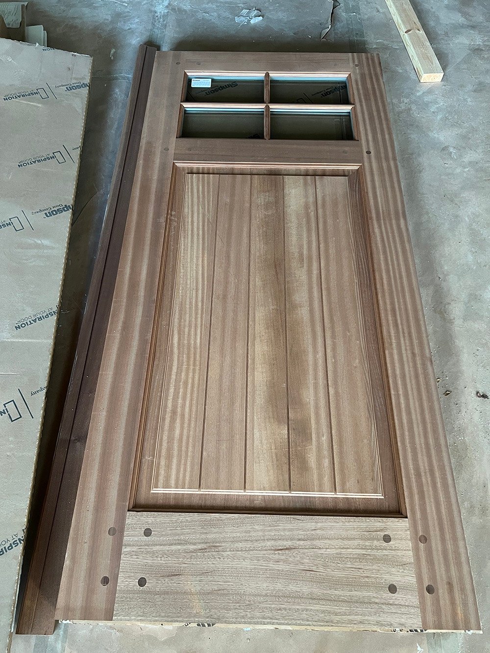 simpson nantucket series sapele mahogany door