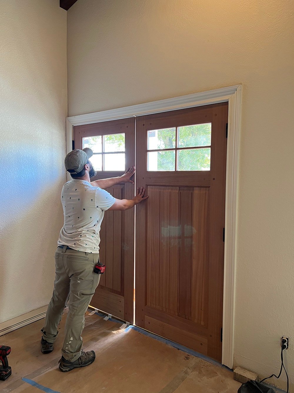 DIY Rustic Front Door Makeover - Jenna Sue Design