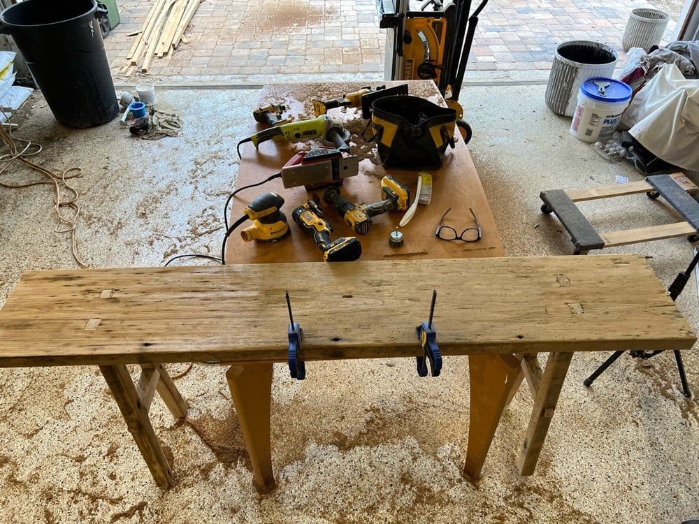 Sofa table with 2025 benches