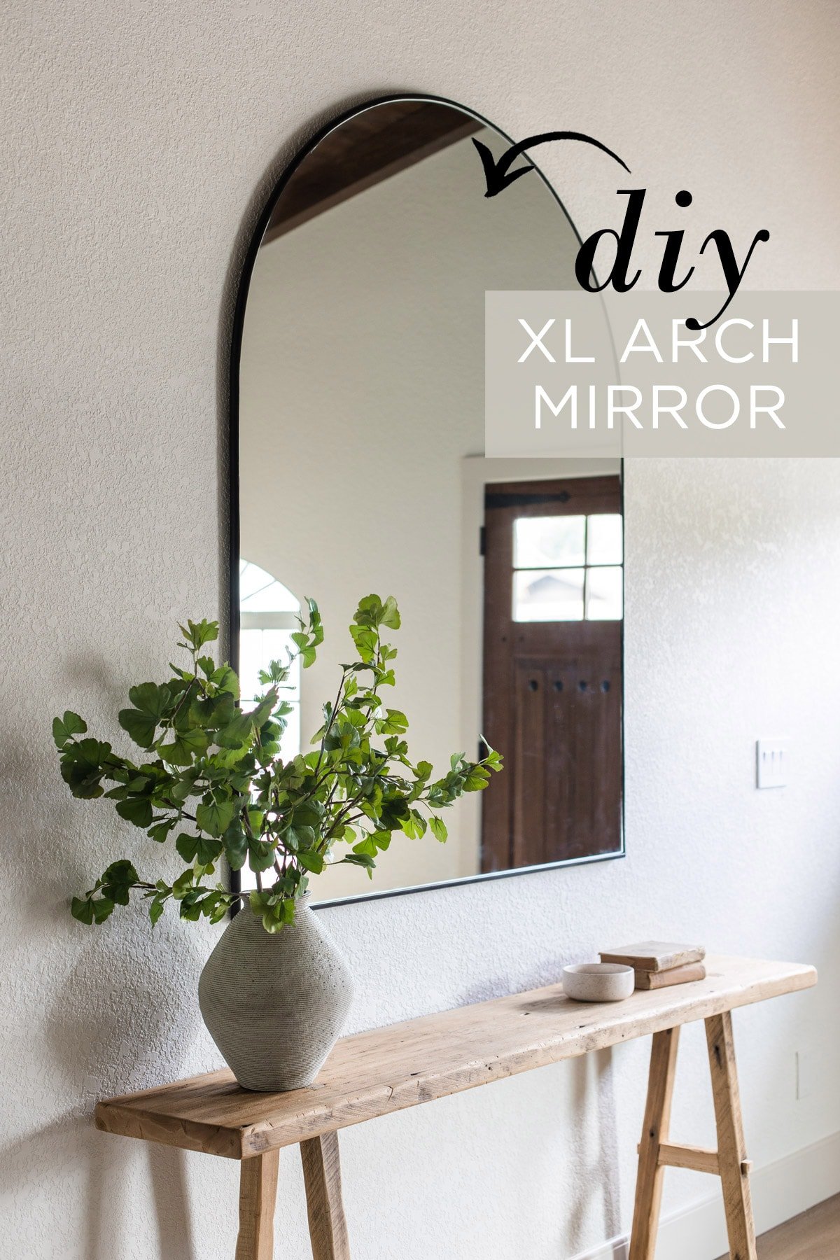 how to make a large arched mirror