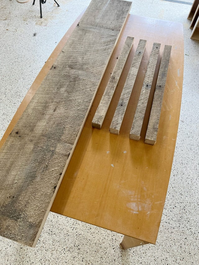 DIY Rustic Wood Console Table - Jenna Sue Design