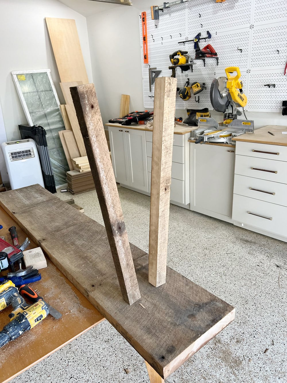 diy rustic wood console table