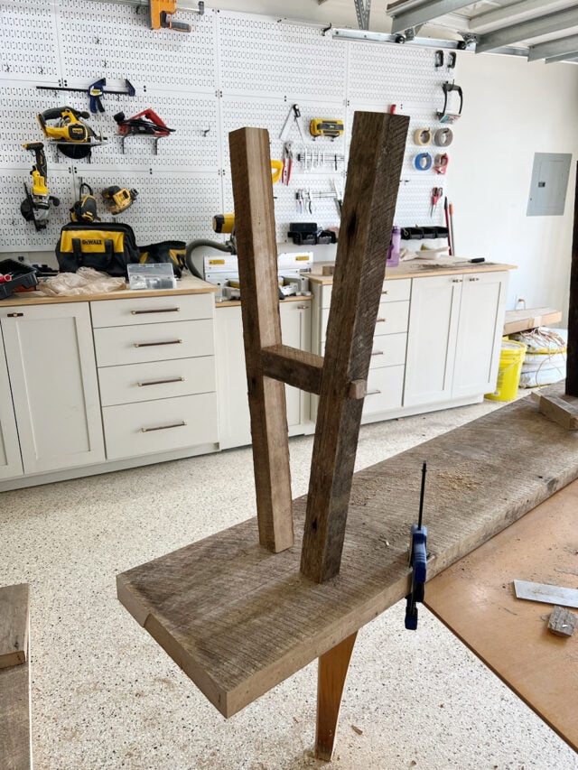 DIY Rustic Wood Console Table - Jenna Sue Design