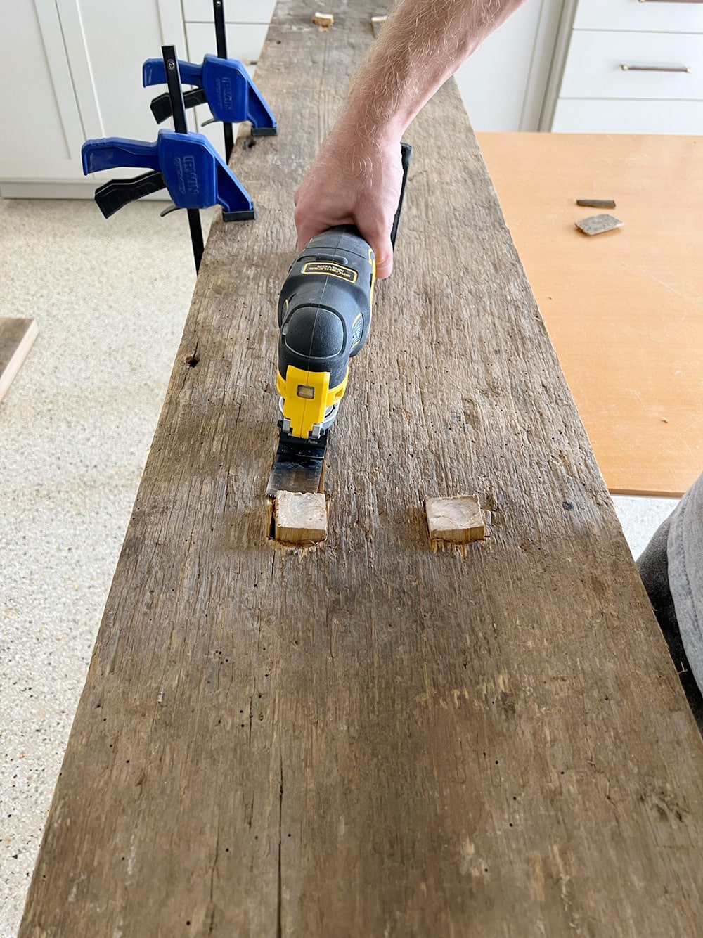 diy rustic wood console table