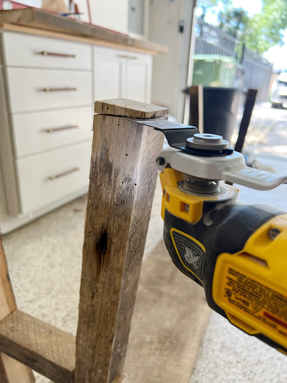 diy rustic wood console table