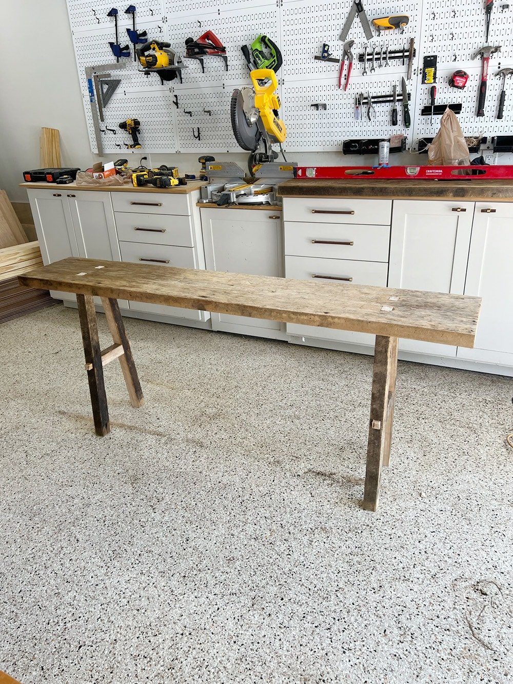 diy rustic wood console table