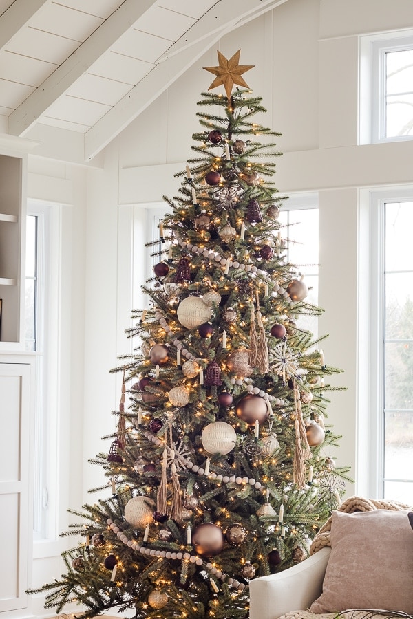neutral gold christmas tree
