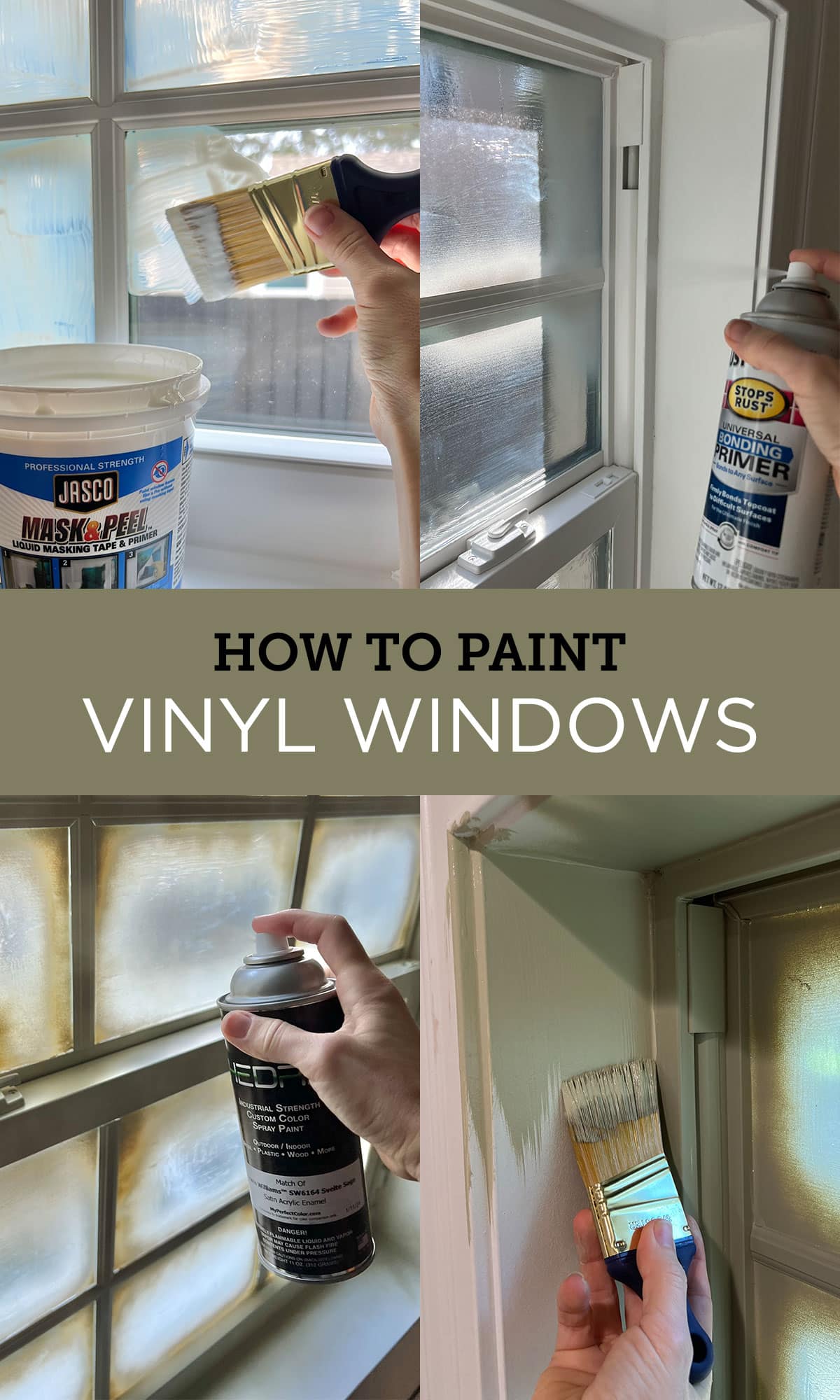 how to paint vinyl windows tutorial