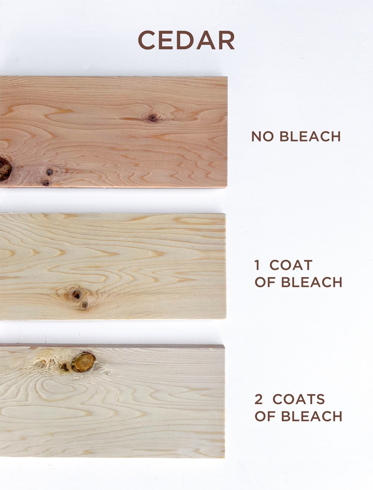 how to bleach cedar with wood bleach