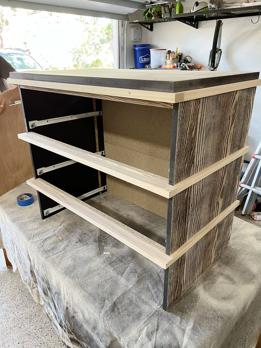 diy ikea malm chest hack to nightstand