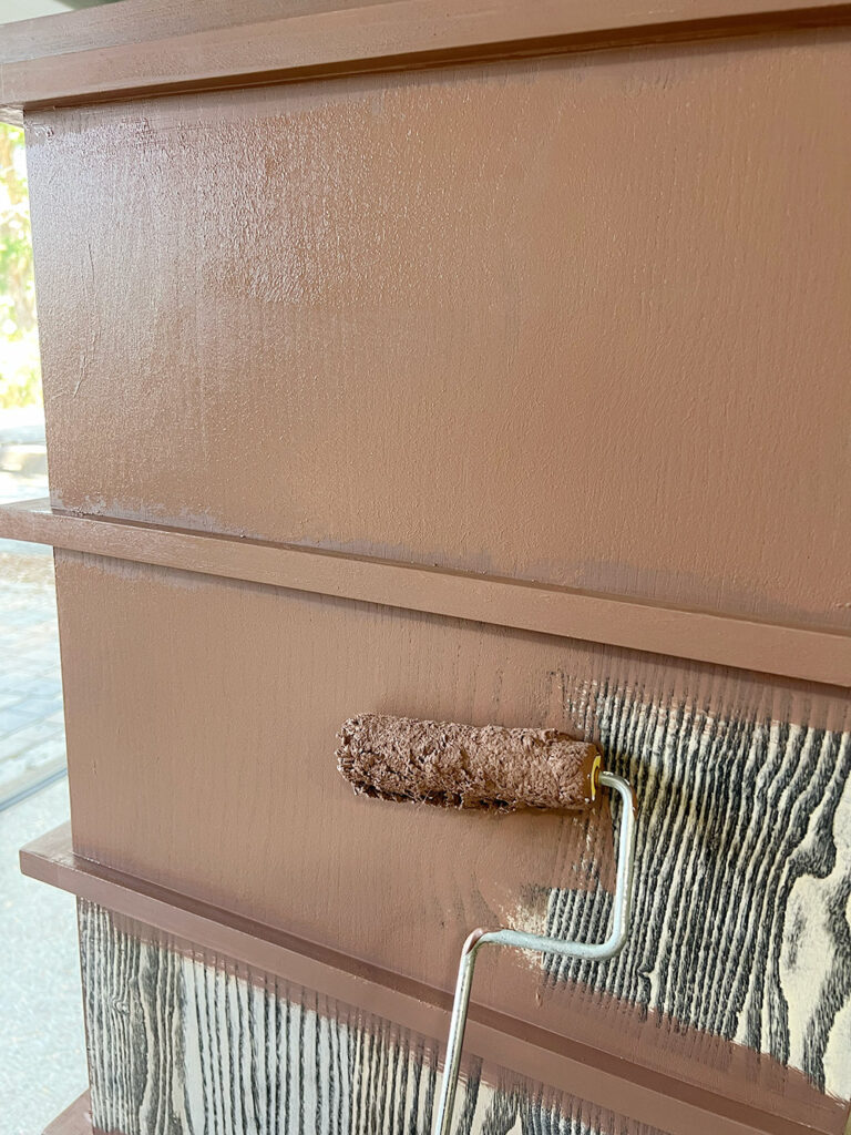 ikea malm chest hack painted brown