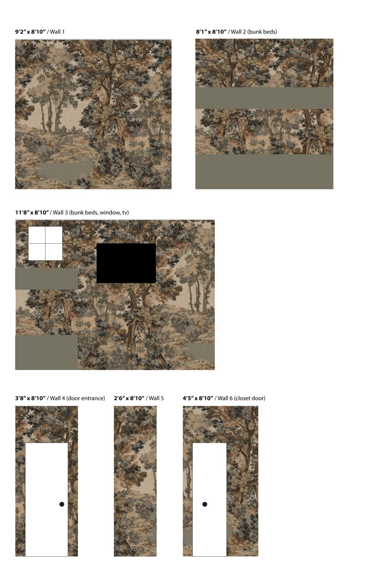 wall mural layout