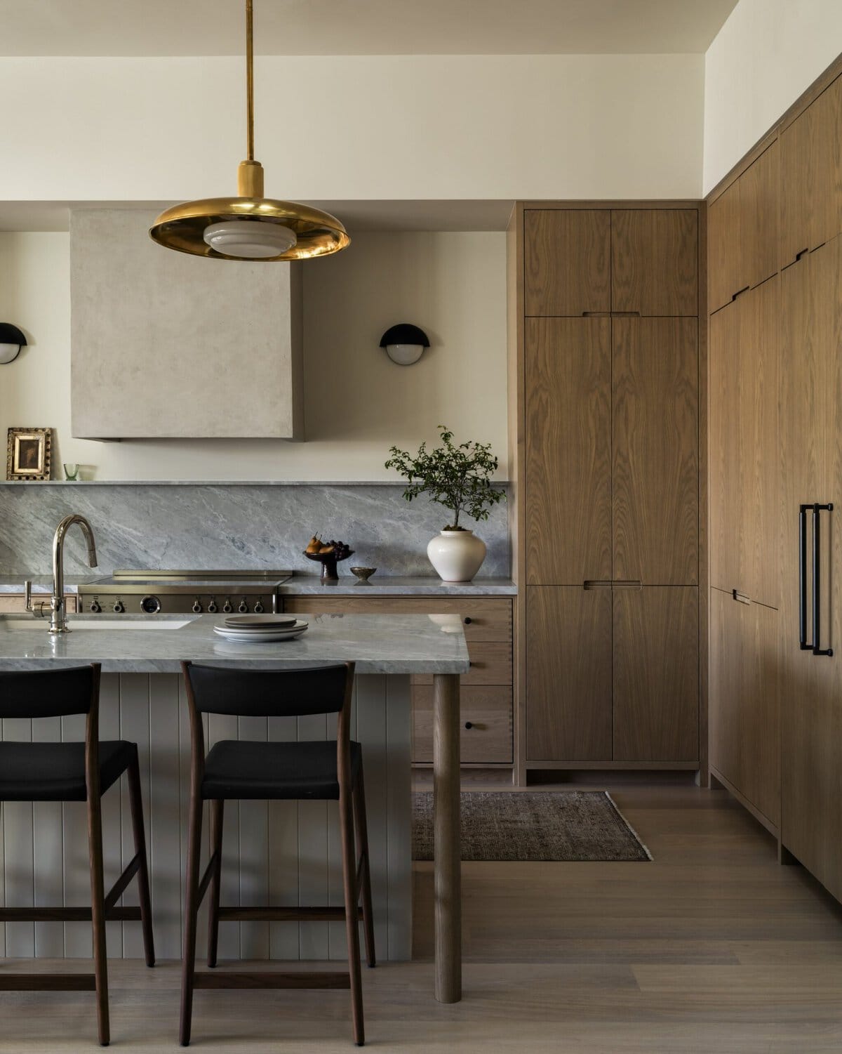 natural kitchen with wood cabinetry 
