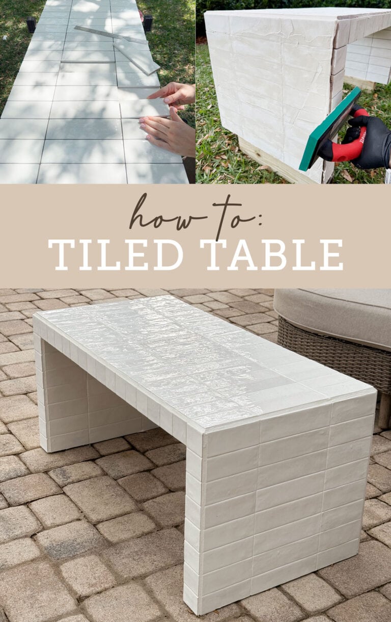 Tile Coleection Table DIY Tiled Coffee Table - Jenna Sue Design