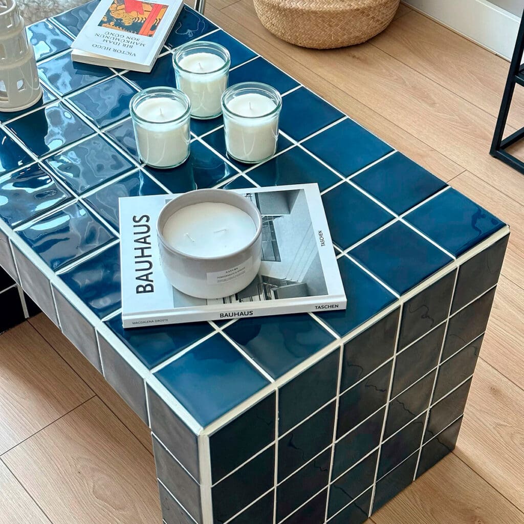 tiled coffee table