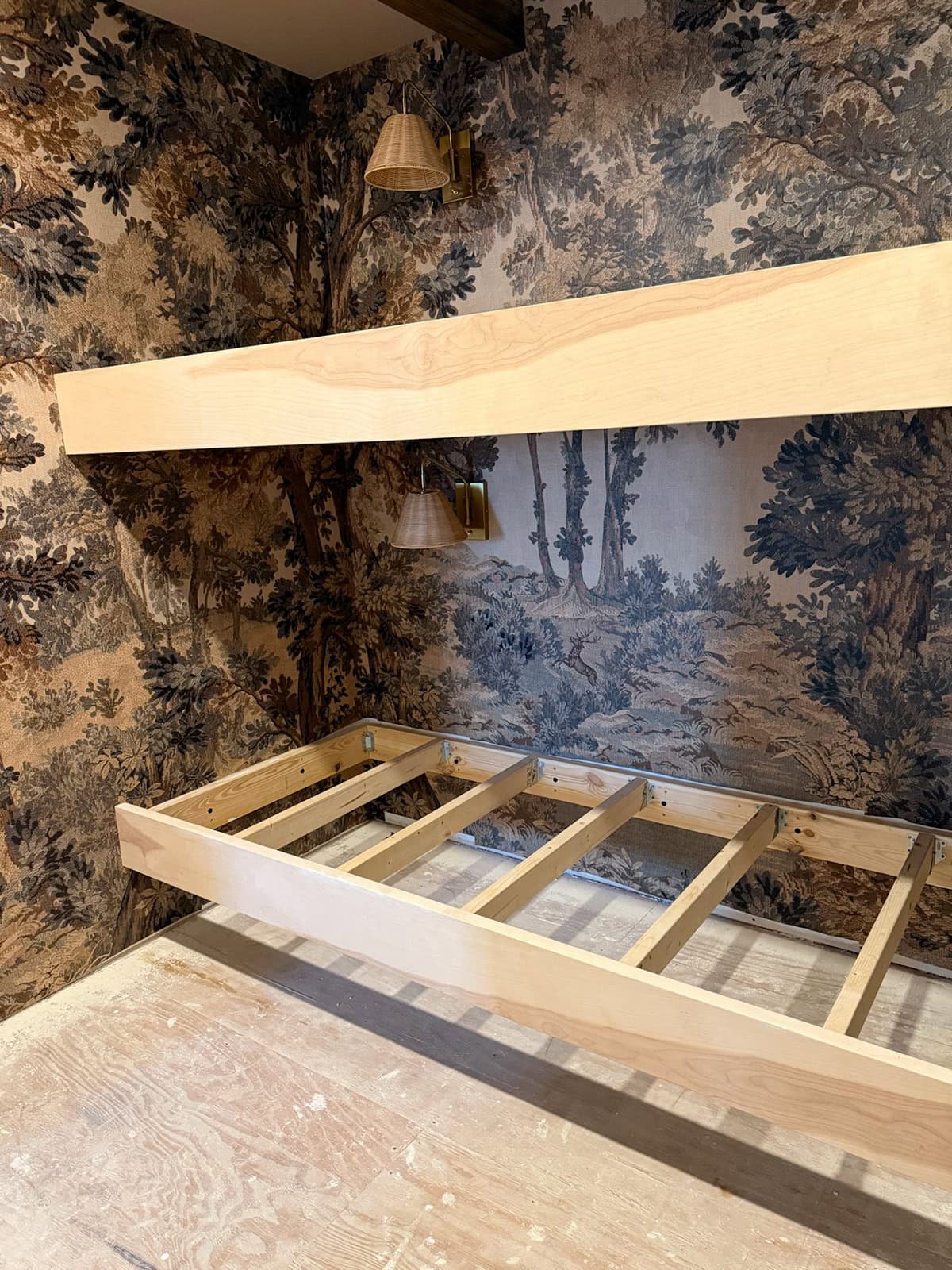 diy built-in bunk bed tutorial