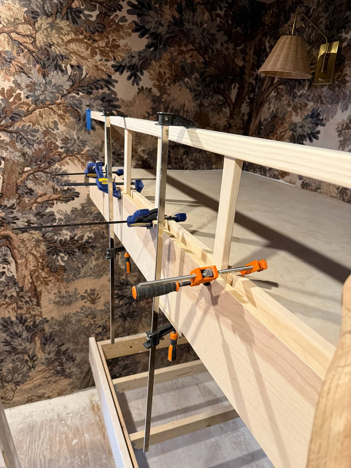 diy built-in bunk bed railing tutorial