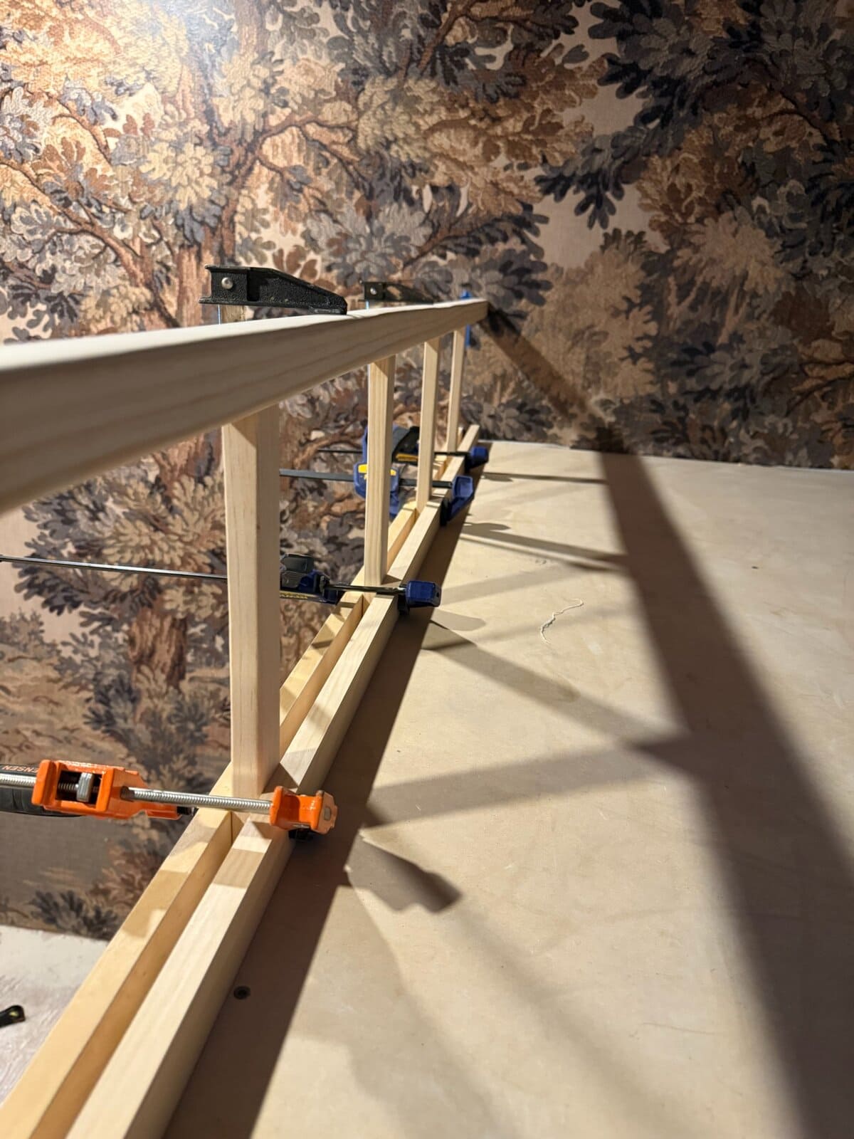 diy built-in bunk bed railing