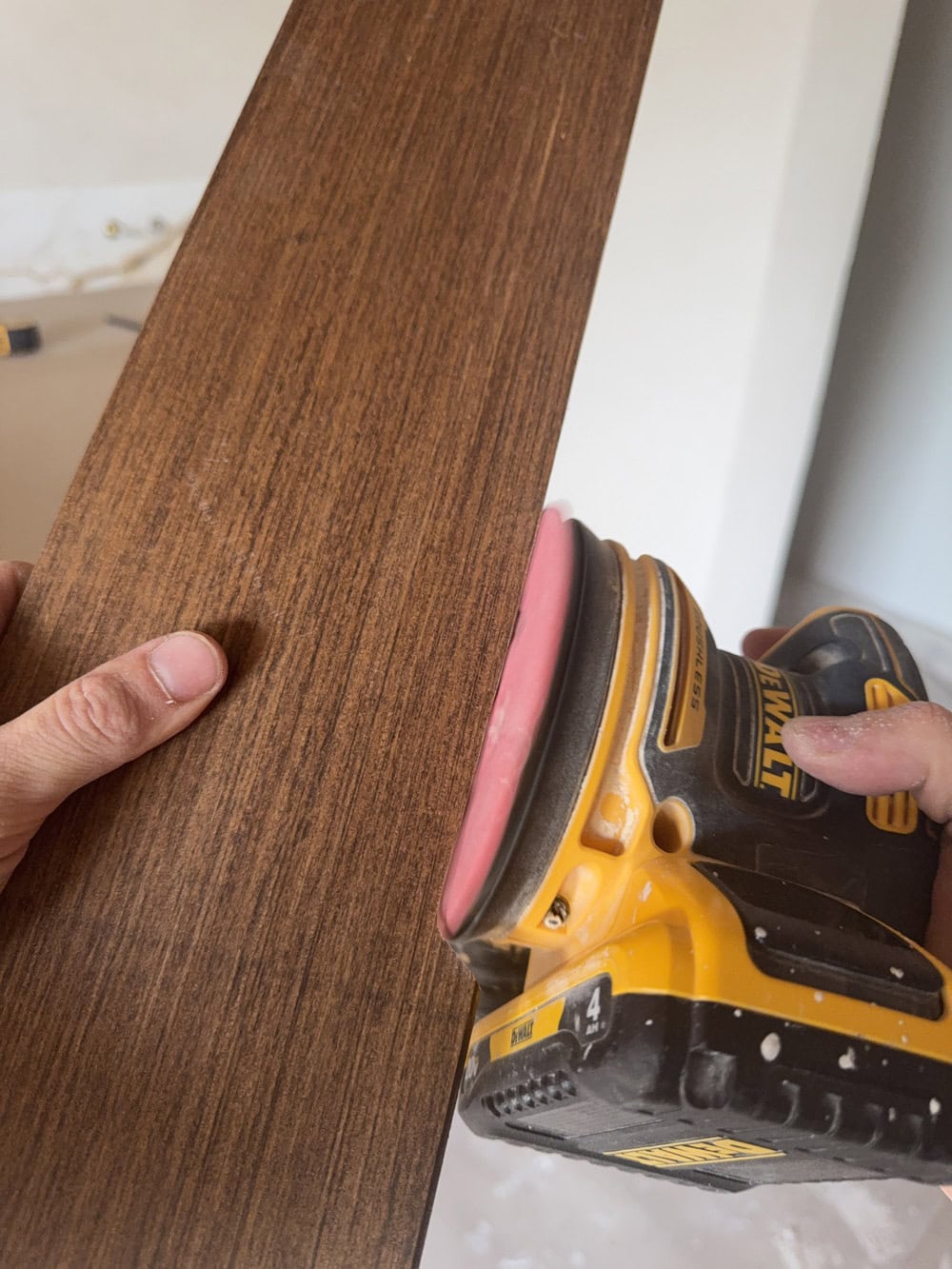 diy wood plank and beam ceiling tutorial