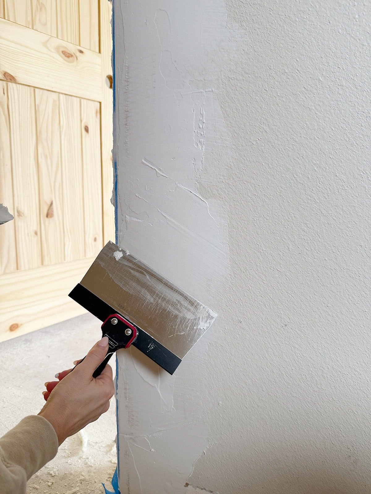 diy frameless door tutorial