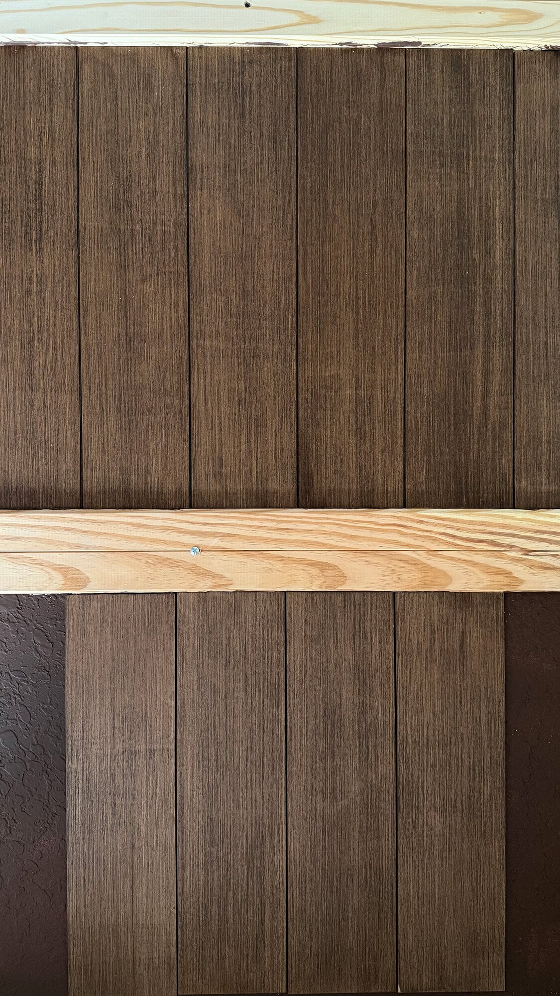 diy wood plank and beam ceiling tutorial