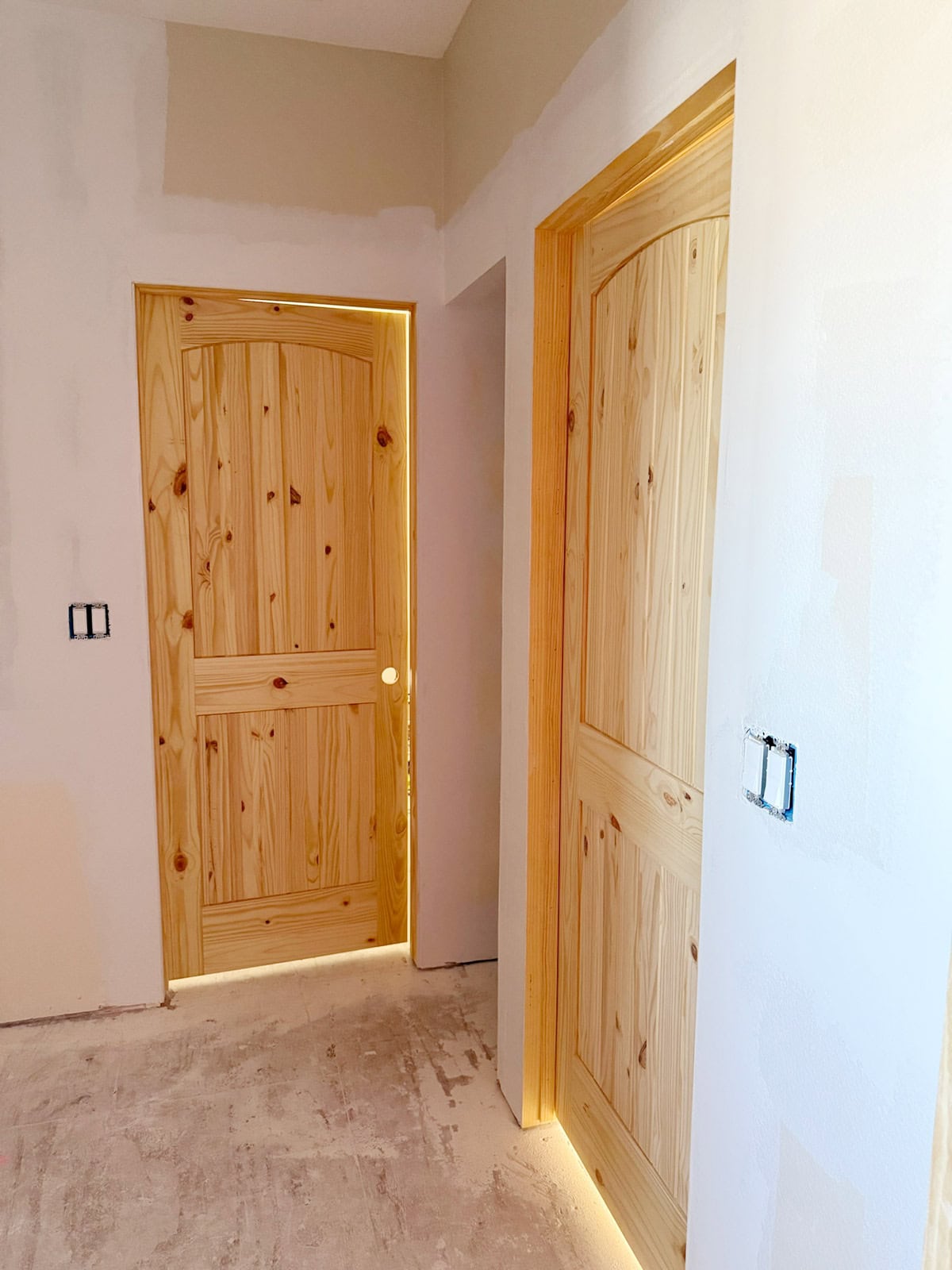 diy frameless door tutorial