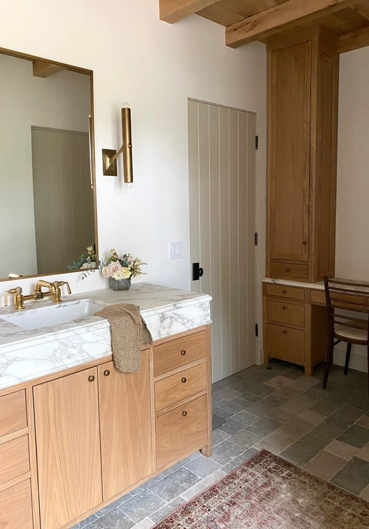amber interiors bathroom with frameless doors