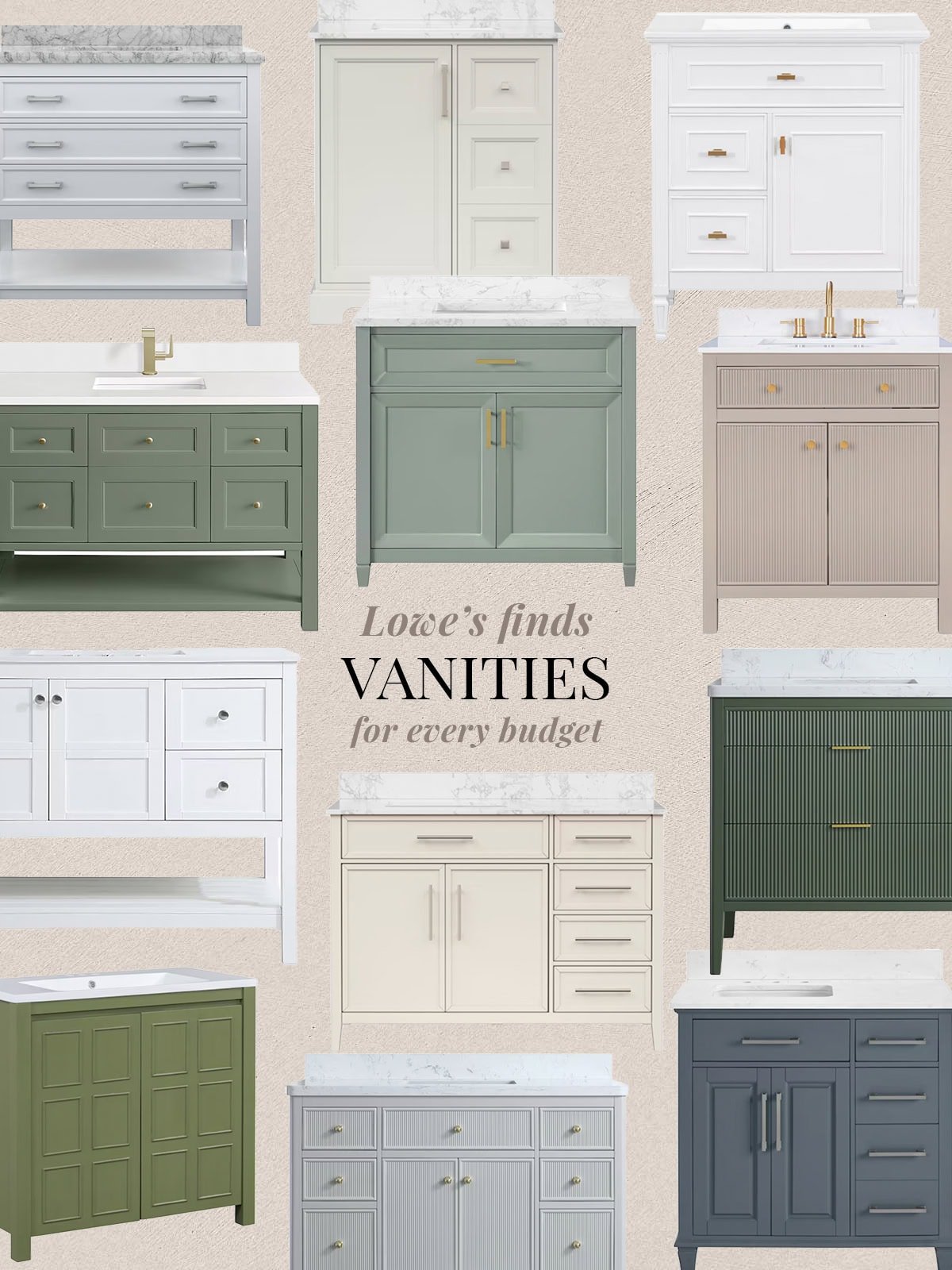 the best vanities from Lowe's