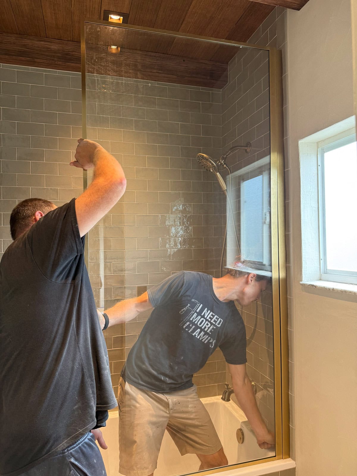 how to install a shower screen