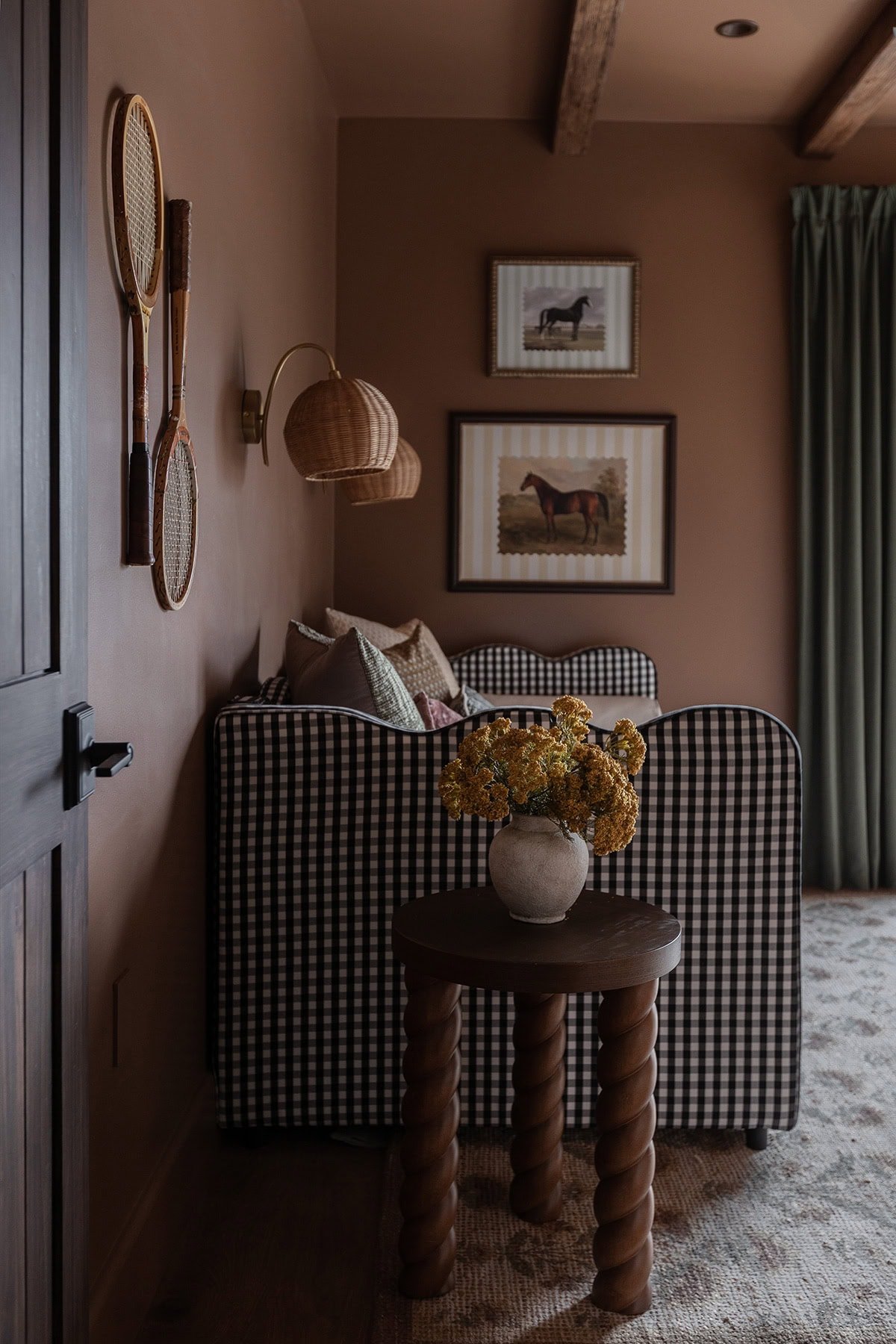 bm maplewood brown bedroom walls