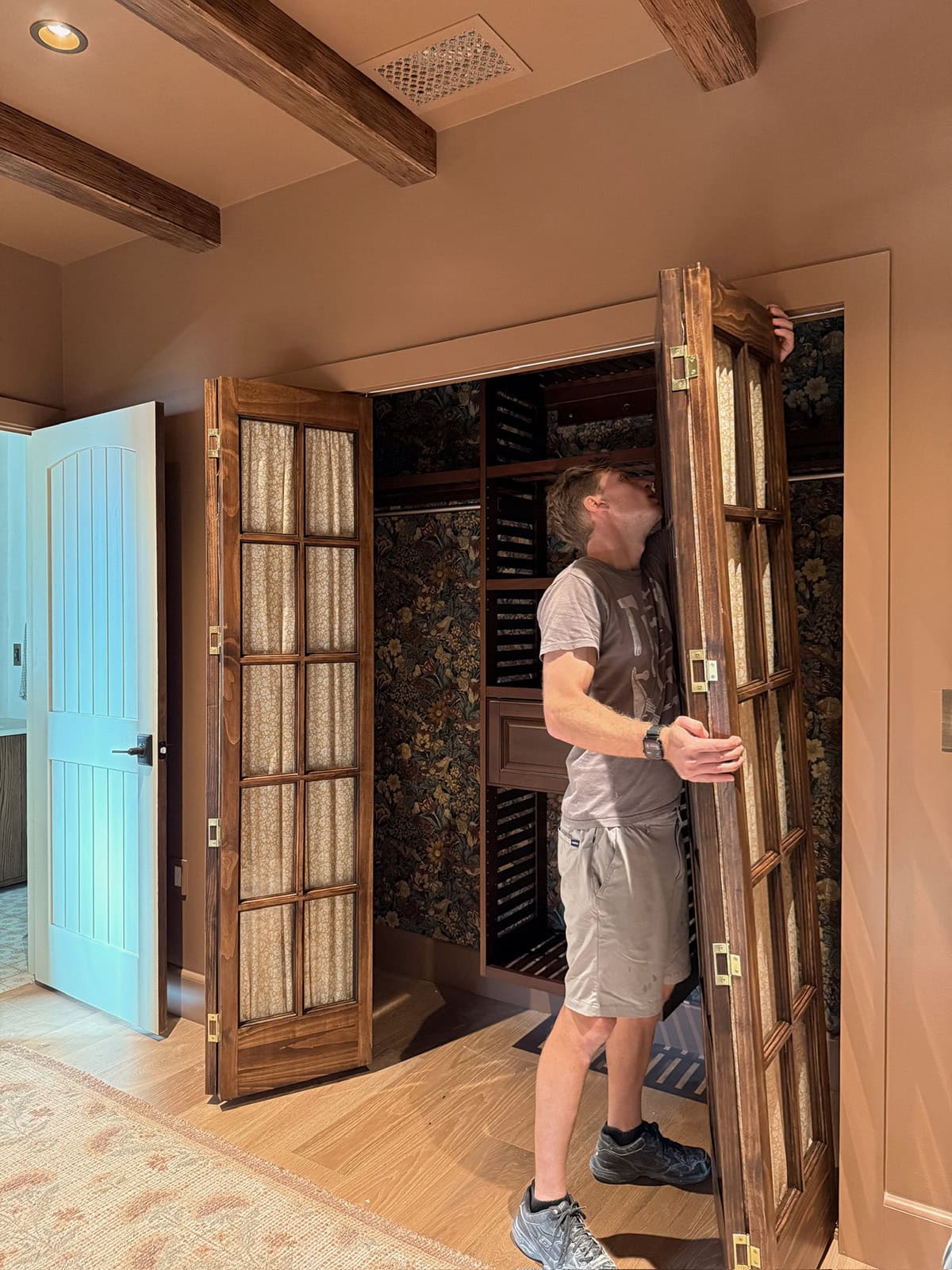 french doors closet