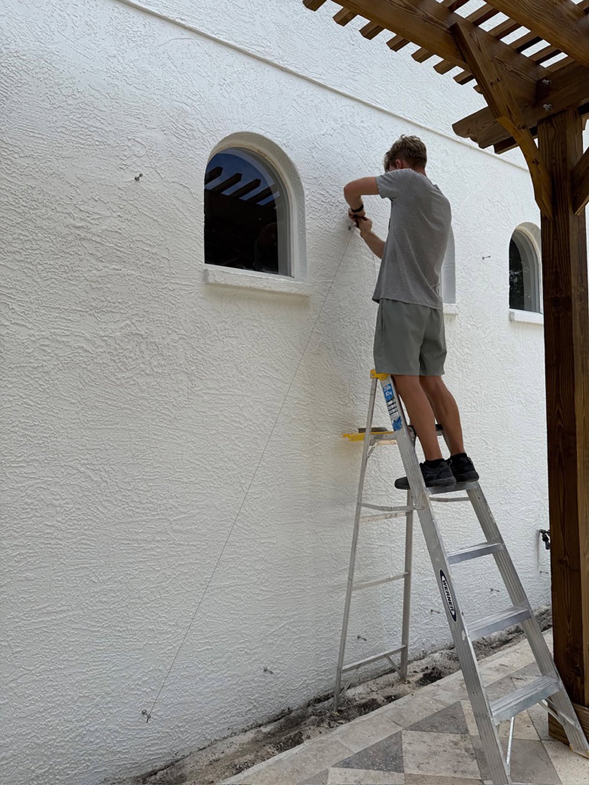 diy wire trellis system