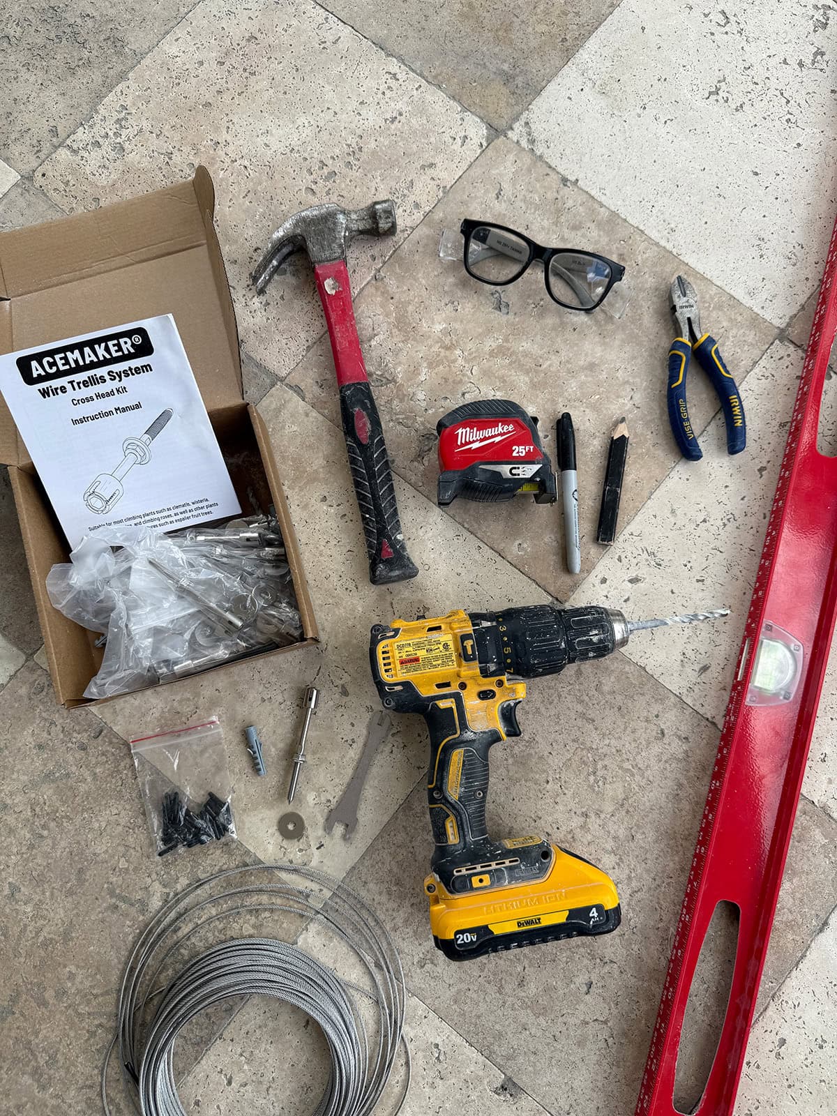 diy wire trellis supplies