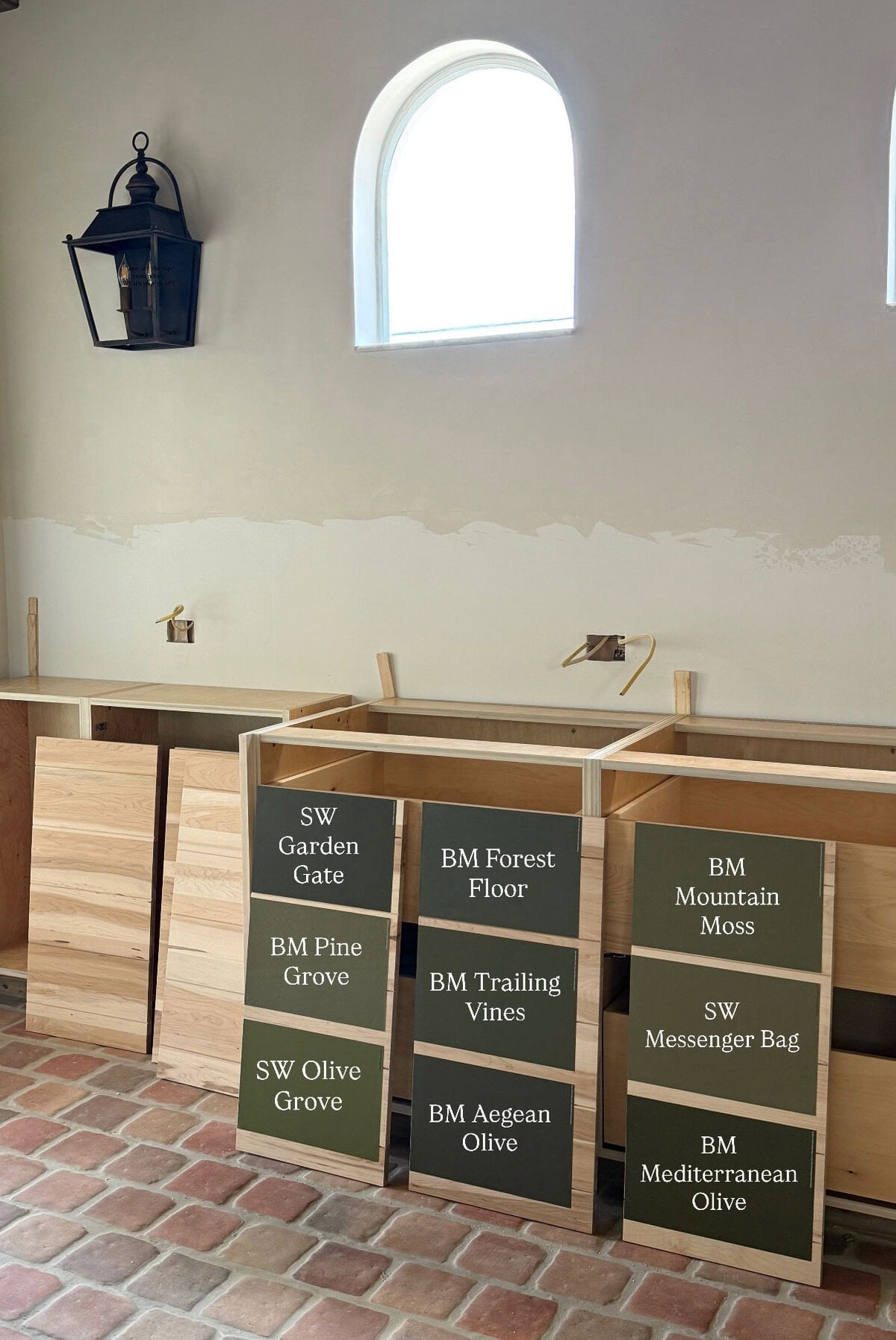 olive green kitchen cabinet paint samples