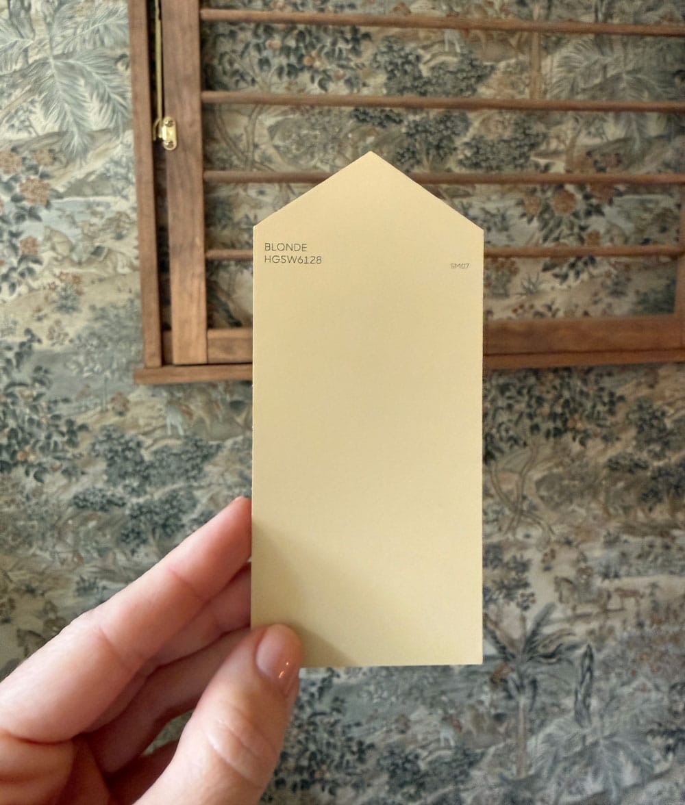 sherwin williams blonde swatch