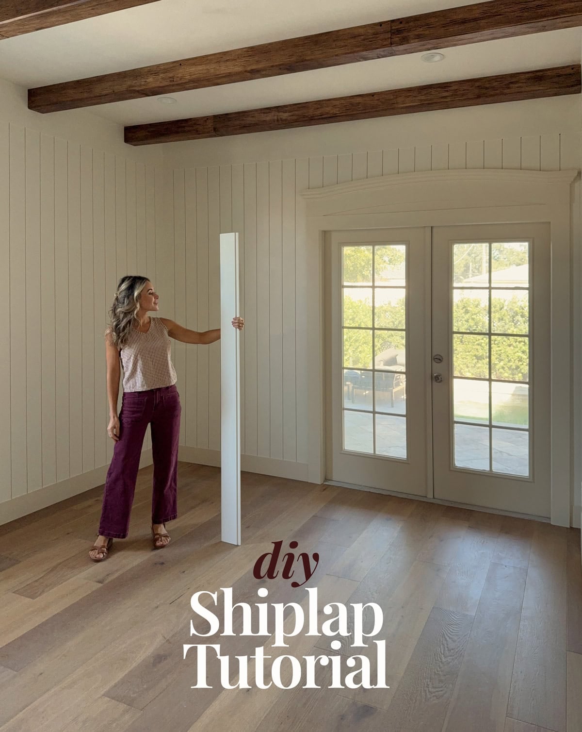 diy vertical shiplap tutorial